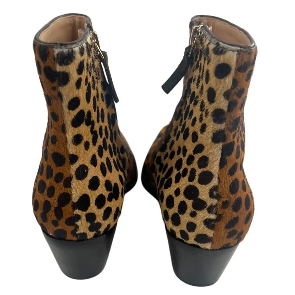 ULLA JOHNSON Lola Ankle Boots - Leopard sz 36